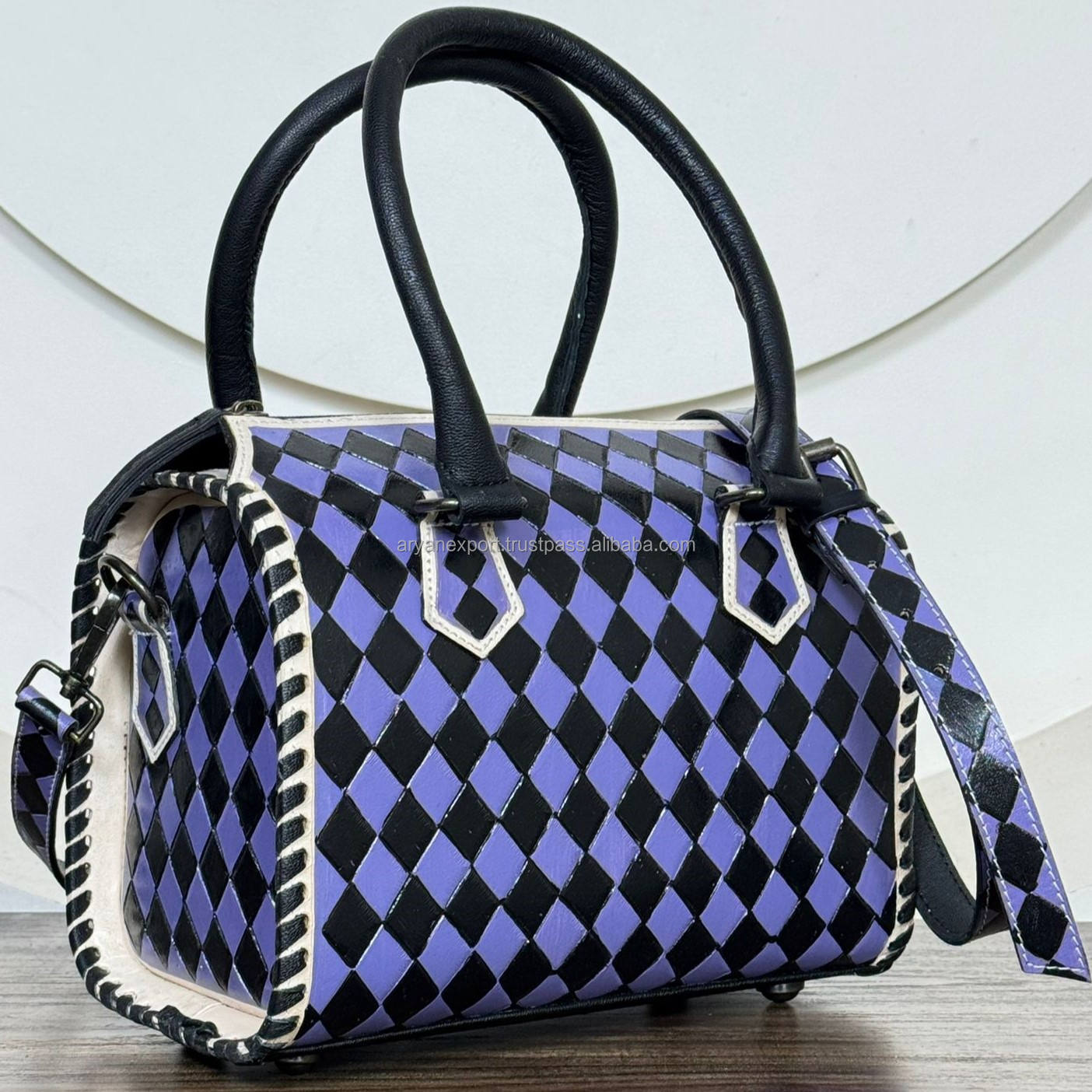 Black & Purple Chekcered