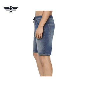 Pantalones Cargo de Mezclilla Desgastados para Hombre, Cintura Media, Pierna Recta, Casuales de Verano, 100% Algodón, Tejido Transpirable, con Botones - Product Image 2