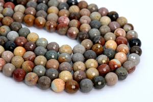 ลูกปัดแจสเปอร์อเมริกันขนาด 10 มม. เกรดแท้ พลอยธรรมชาติทรงกลมเหลี่ยมเล็ก ลูกปัดหลวมจำนวนมาก - Product Image 5