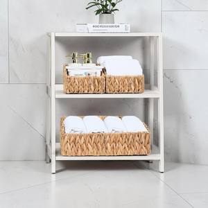 Lot de 3 paniers de rangement trapézoïdaux en jacinthe tressée ISLA pour étagères de garde-manger, bacs de rangement en osier polyvalents pour la maison, vente en gros - Product Image 2