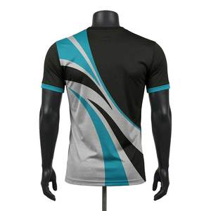 T-shirts de sport pour hommes en toile de polyester de qualité supérieure, coupe ajustée, séchage rapide, respirants, personnalisables, best-seller - Product Image 2