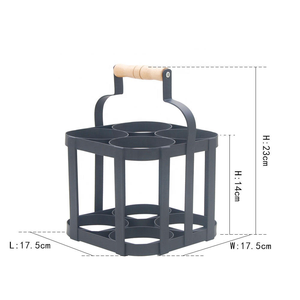 Porte-bouteilles en métal, support à vin, rangement pour bouteilles de lait, pour pique-nique, comptoir, fête, banquet - Product Image 6