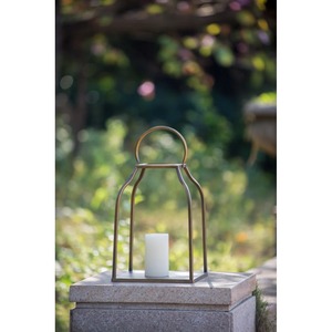 Juego de 2 Faroles de Hierro con Acabado Dorado Antiguo, Ideales para Decoración de Cocina, Spa y Baño, de la India - Product Image 4