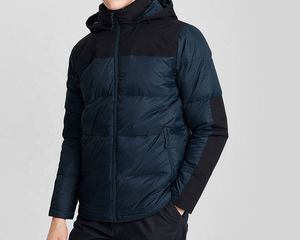 TIXAY SPORTS Customized Logo <b>Men's</b> High Quality Keep <b>Warm</b> Windbreaker Puffer <b>Jacket</b> Anti-Uv Crew Neck Loose Fit Lightweight - Product Image 2
