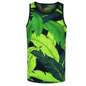Camiseta sin mangas sublimada personalizada para hombre, novedad 2026, color sólido, estilo urbano, talla grande - Product Image 3