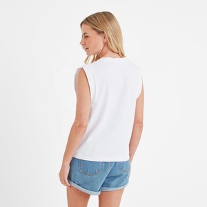 Camiseta Deportiva de Algodón Grueso y Transpirable para Mujer, Corte sin Mangas, Estilo Informal, con Logotipo Personalizado, Ajuste Regular - Product Image 2