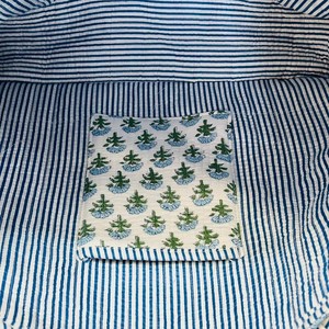 Grand sac fourre-tout professionnel de haute qualité pour femmes, sac fourre-tout coloré à fleurs, sac fourre-tout en coton matelassé - Product Image 5
