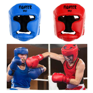 หมวกป้องกันศีรษะหนังเทียมสำหรับฝึกซ้อมมวย MMA และมวยไทย คุณภาพสูง - Product Image 2