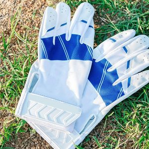 Guantes de béisbol deportivos para hombre con correa ajustable, guantes de bateo de béisbol transpirables de dedo completo - Product Image 5
