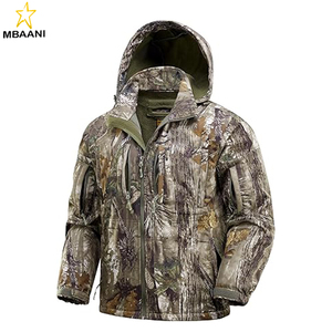 <b>Camo</b> Hunting <b>Jackets</b> for Men, Warm Fleece Lined Hunting <b>Jacket</b> with Hood, Quiet Water Resistant Hunting Clothes - Product Image 1