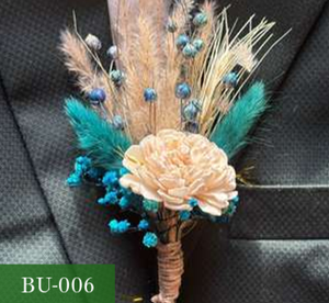 Mini Ramo de Flores Secas, Arreglo Floral Natural, Decoración Realista de Larga Duración para Bodas, Manualidades - Product Image 1