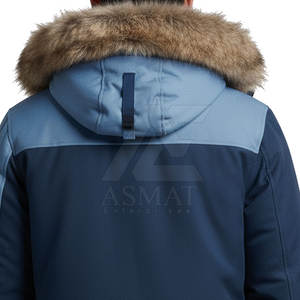Parka pour homme avec capuche en fourrure, vêtements d'extérieur épais et isolés, protection contre le froid et la neige, veste parka pour homme - Product Image 5