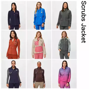 Fashion Yoga Medical Uniform Gray Nurse Scrub Suit <b>Set</b> for Women Hospital Medical Men <b>Doctor</b> Scrub Suits for Summer Women's - Product Image 2