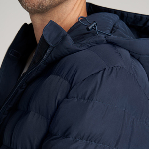 Best Selling Unisex High Street Slim Hooded Puffer Jacket 100% Nylon <b>Winter</b> <b>Coat</b> Stand Collar Comfortable High Quality Fabric - Product Image 4