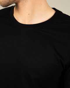 Custom Label Men's 100% Cotton Casual Solid <b>Short</b> <b>Sleeve</b> Breathable Quick Dry T-Shirt with Knitted Fabric - Product Image 2