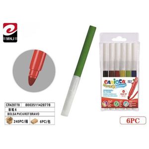 Set di 6 Pennarelli Artistici Carioca con Punta Opaca, Stile Acquerello, per Disegno Bambini - Product Image 1