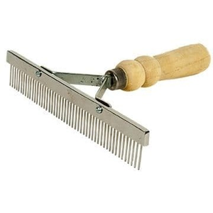 Peine de púas reutilizable con mango de madera para el cuidado manual de ganado y animales de granja, herramienta veterinaria - Product Image 3