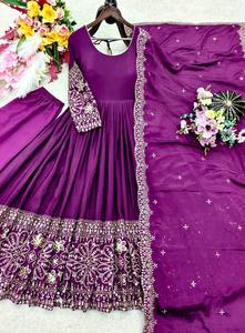 เปิดตัวผ้าไหมจีนที่กำลังมาแรง gwon & pent & dupatta reddy ที่กำลังมองหาสำหรับผู้หญิง - Product Image 5