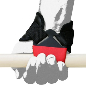 Poignées de gymnastique d'entraînement personnalisées, sangles de Fitness, levage de poids, crochets de barre à main en acier, crochet de protection des doigts réglable robuste - Product Image 5