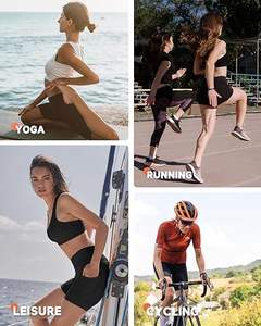 Shorts de sport taille haute pour femmes grandes tailles, pour la gym, la course, le Pilates, le yoga et l'entraînement - Product Image 3