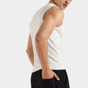 Durable Breathable Knitted Polyester/Cotton Casual Muscle Fit Men Tank <b>Top</b> SCALER SPORTSWEAR 240g Designed Gym Workout - Product Image 4