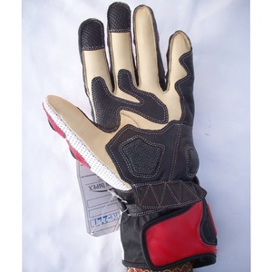 Gants de moto en cuir à doigts entiers - Imperméables, compatibles avec les écrans tactiles, respirants, antidérapants, fermeture à boucle, gants anti-UV - Product Image 4