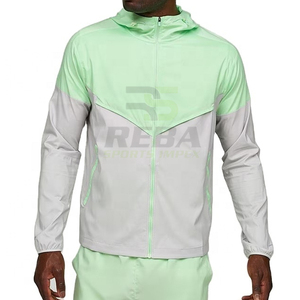 Conjunto de Chaqueta y Pantalones Cortavientos para Hombre, Otoño, Ligero, Resistente al Viento e Impermeable, Ropa Deportiva para Exteriores, 100% Poliéster - Product Image 4