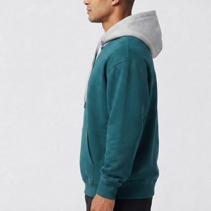 Sweat à capuche épais pour homme, tendance, en coton lourd, chaud, pour un style décontracté, quotidien, streetwear. - Product Image 3