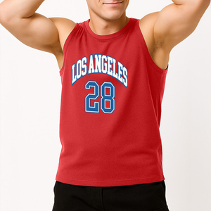 Solid Color Breathable Tank Top Custom Logo Ribbed Vests Knitted Fitness Gym Stringer <b>Singlet</b> <b>for</b> <b>Men</b> training workout session - Product Image 3