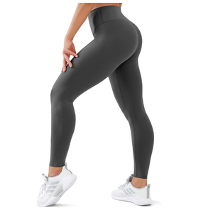 Best Selling Ladies High-Waist Gym <b>Leggings</b> Quality Spandex / Polyester Fitness Pants Solid <b>Pattern</b> Sports <b>Leggings</b> - Product Image 6
