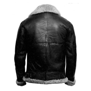 Chaqueta de Moto para Hombre, de Cuero Genuino Marrón, Impermeable, de Secado Rápido, Transpirable, Ecológica, Corte Ajustado, Invierno, Cuello Alto, Cierre de Cremallera - Product Image 3