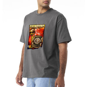 T-shirt de haute qualité 100% coton, taille plus, impression DTG personnalisée, logo, 260 g/m², t-shirt uni à col rond pour homme, t-shirt personnalisé - Product Image 2