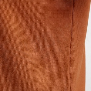 Men's Solid Color Knitted <b>Polo</b> Shirt Short Sleeve Casual Style <b>Orange</b> - Product Image 5