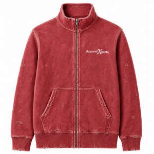 Sweat-shirt à capuche zippé pour homme, personnalisé, vintage, délavé, effet usé, en molleton épais, effet décoloré par le soleil - Product Image 5