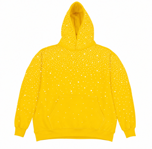 Sweat-shirt à capuche pour homme avec strass, style streetwear, en coton, décontracté, tendance - Product Image 5