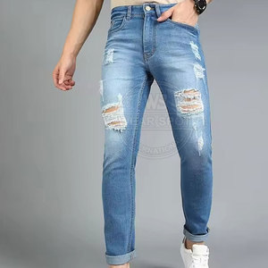 Pantalones de mezclilla de color sólido de la mejor calidad para hombre, estilo nuevo, para uso en exteriores, a precio económico, de Wearspot International - Product Image 3