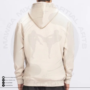 Sweat à capuche d'hiver personnalisé haut de gamme, imprimé numériquement et brodé, en mélange polyester/coton épais, écologique, respirant et délavé à la pierre - Product Image 4