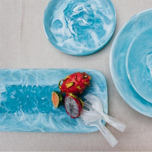 HADLES Bandeja de Servir Tradicional Hecha a Mano con Resina Epoxi y Patrón Pintado a Mano, Decoración Única para Cocina y Hogar - Product Image 4