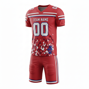 Ensemble personnalisable de maillot et short de football américain avec position du logo sur le devant - Product Image 6