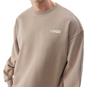 Sweat-shirt à capuche ample de haute qualité en coton molletonné respirant pour homme, personnalisable avec broderie, vente en gros - Product Image 3