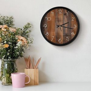Natural Wooden <b>Wall</b> <b>Clock</b> Budget Friendly Stylish Home Decor <b>Clock</b> for Living Room <b>Bedroom</b> and Office Use - Product Image 4