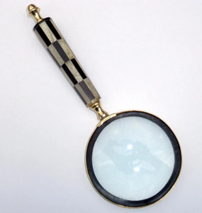 FAIZA CRAFT Handmade Handcarved Eco-Friendly Round Bone Handle Resin <b>Magnifying</b> <b>Glass</b> Antique Loupe From Uttar Pradesh - Product Image 4
