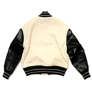 Veste universitaire brodée haut de gamme, vêtement d'extérieur personnalisé avec surpiqûres décoratives et graphismes personnalisés - Product Image 6