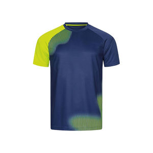 Maillot de sport personnalisé avec logo sur le devant, séchage rapide, 100% polyester, pour hommes et femmes, pour le tennis, le badminton, uniforme d'équipe OEM - Product Image 2