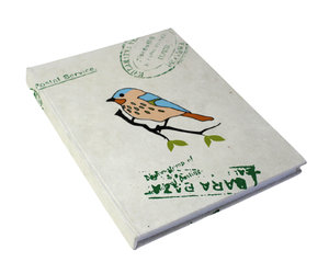 Promotional Gift <b>Diary</b> Cotton Paper Hard Cover Bird Printed Journal Stationary Hard Cover Notebook <b>Diary</b> For Gifting - Product Image 2