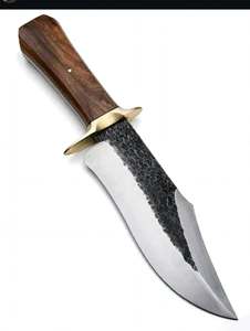 Herramienta de Corte para Exteriores de Acero Forjado a Mano, Resistente, con Mango de Madera y Protector de Latón - Product Image 2