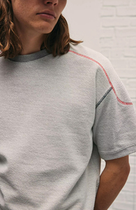 Camiseta de Hombre de Corte Cuadrado, 100% Algodón, Antiarrugas, Cuello Redondo, Costuras en Contraste, Talla Grande, Ecológica, Servicio OEM, Personalizable - Product Image 5