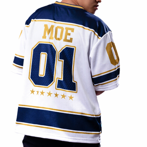 Service professionnel d'impression par transfert thermique sur mesure OEM pour maillots de football américain, motifs colorés durables, badges d'équipe imprimés - Product Image 4