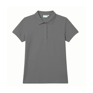 Polo femme anti-plis à col bloc en mélange de coton, manches amples, pour l'été, personnalisable avec logo, également disponible pour homme - Product Image 6