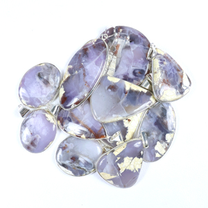 Nuevo Colgante de Piedra Preciosa Púrpura Opaca Hecho a Mano, Joyería de Moda al por Mayor, Estilo Bohemio, Único y Artístico - Product Image 2